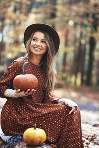 Portrait of a smiling young woman