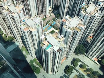 High angle view of cityscape