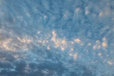 Low angle view of clouds in sky