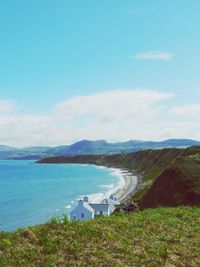 Scenic view of calm sea against sky