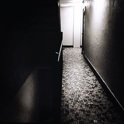 Empty corridor of building