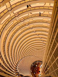 Low angle view of illuminated ceiling in building