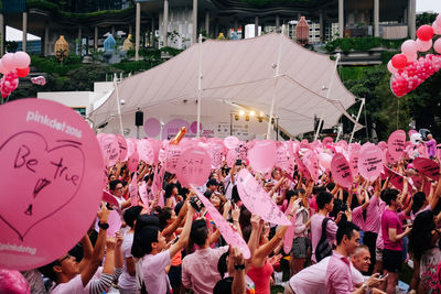 Group of people in party