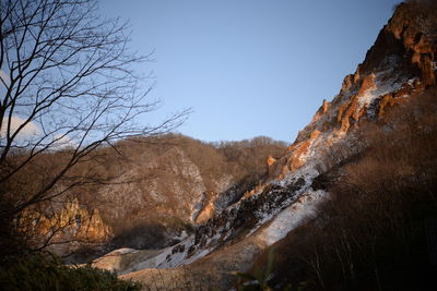 Scenic view of landscape against clear sky
