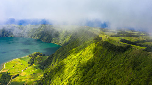 Scenic view of landscape against sky