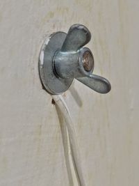 Close-up of door handle