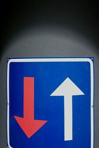 Low angle view of road sign