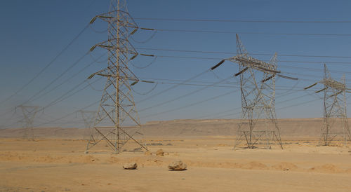 Scenic view of desert against sky