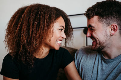 Portrait of a smiling young couple