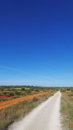 Country road along landscape