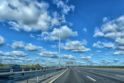 View of highway against sky