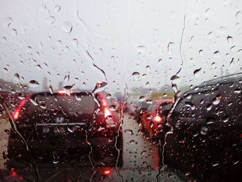 Raindrops on glass window