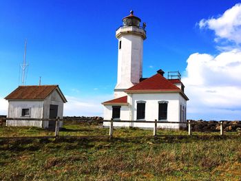 Lighthouse against clear sky