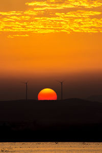 Scenic view of sunset