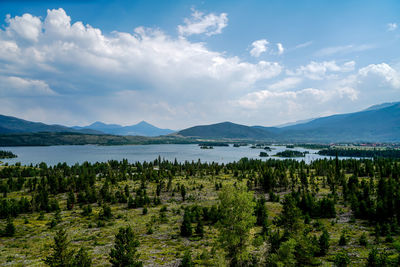 Scenic view of landscape against sky
