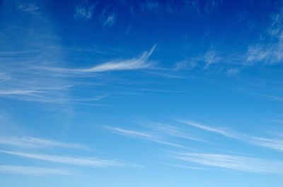 Low angle view of blue sky