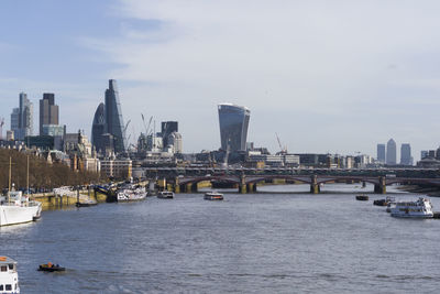 View of city at waterfront