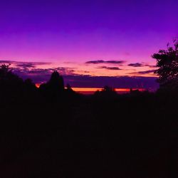 Scenic view of dramatic sky during sunset