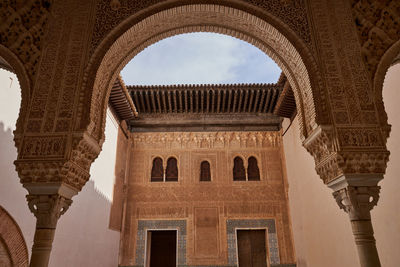 View of the alhambra in granada in spain 