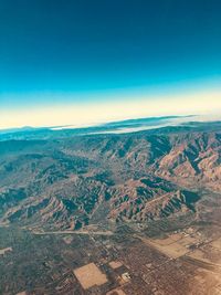 Aerial view of landscape against sky