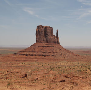 Rock formations in a desert