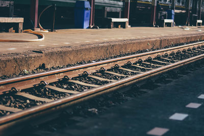 Railroad station platform