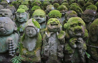 Full frame shot of statues