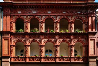 Low angle view of historical building