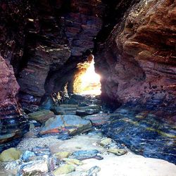 Scenic view of rock formations