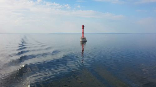 Scenic view of sea against sky