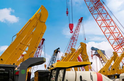 Low angle view of construction site