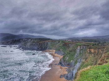 Scenic view of sea against sky