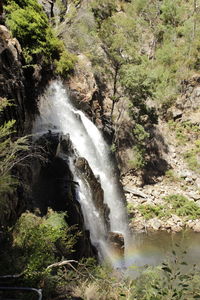 River flowing through rocks