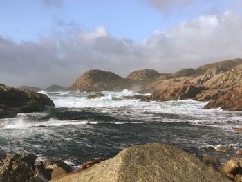 Scenic view of sea against sky