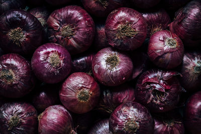 Full frame shot of onions