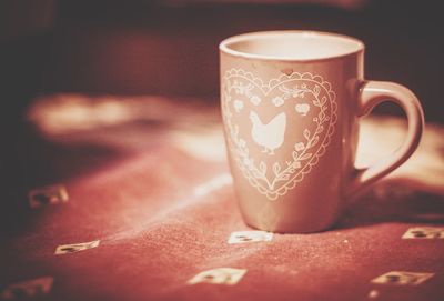 Close-up of coffee cup