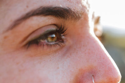 Close-up portrait of woman