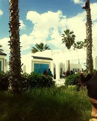 Built structure with trees in background