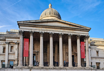 Low angle view of historical building