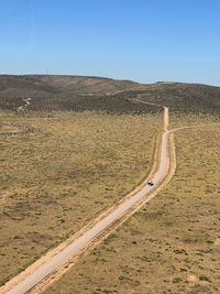 Scenic view of landscape against clear sky