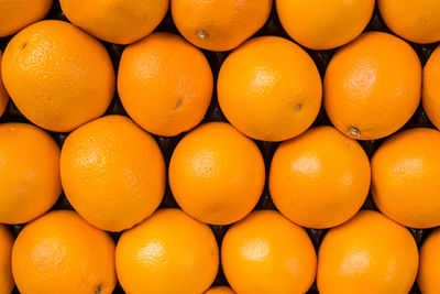 Full frame shot of orange oranges