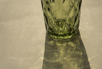 Close-up of glass on table