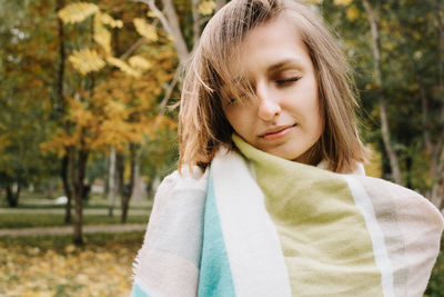 Portrait of teenage girl