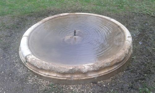 High angle view of concrete outdoors