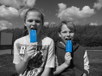 Girl eating ice cream