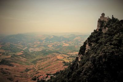 Scenic view of mountain against sky