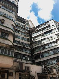 Low angle view of buildings against sky