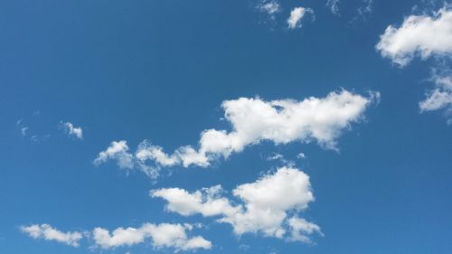 Low angle view of clouds in sky