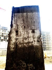 View of buildings against clear sky