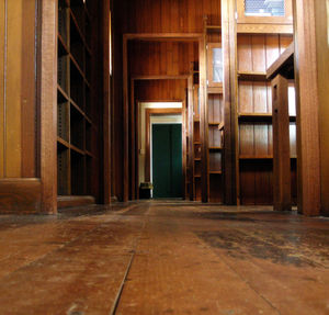 Empty corridor of building